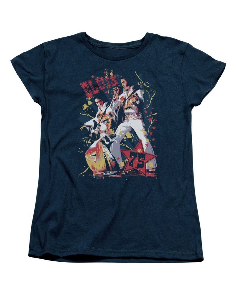 $8.10 Elvis Presley Women's Shirt | EAGLE ELVIS Ladies Tee Shirts