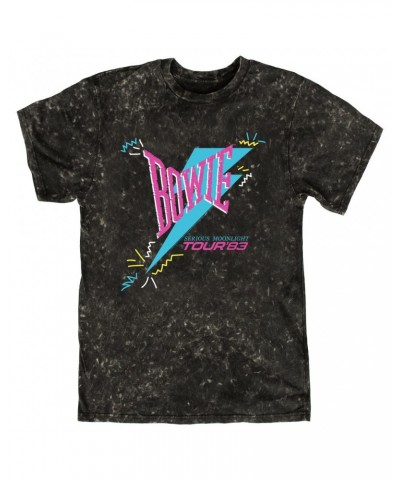 $10.48 David Bowie T-shirt | Serious Moonlight Party Image Mineral Wash Shirt Shirts