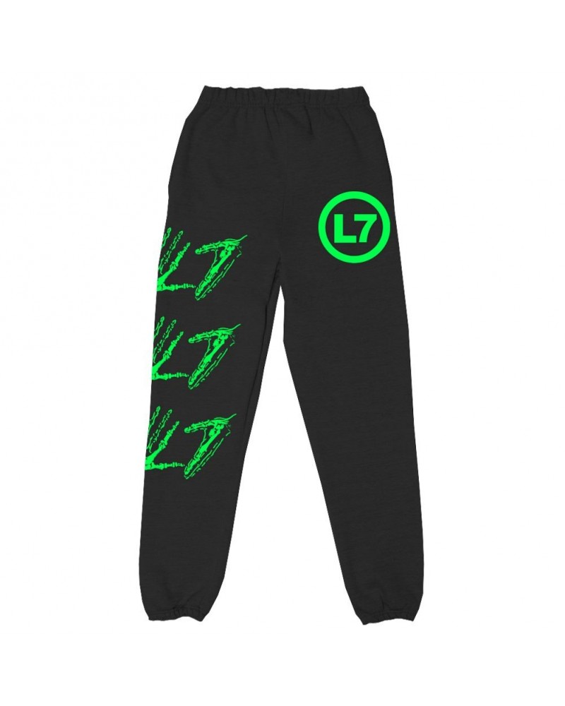 $14.50 L7 Skele Hands Sweat Pants (Black) Pants