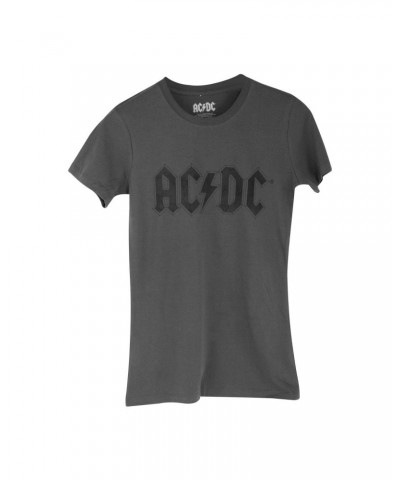 $4.00 AC/DC Logo Women's Grey T-Shirt Shirts