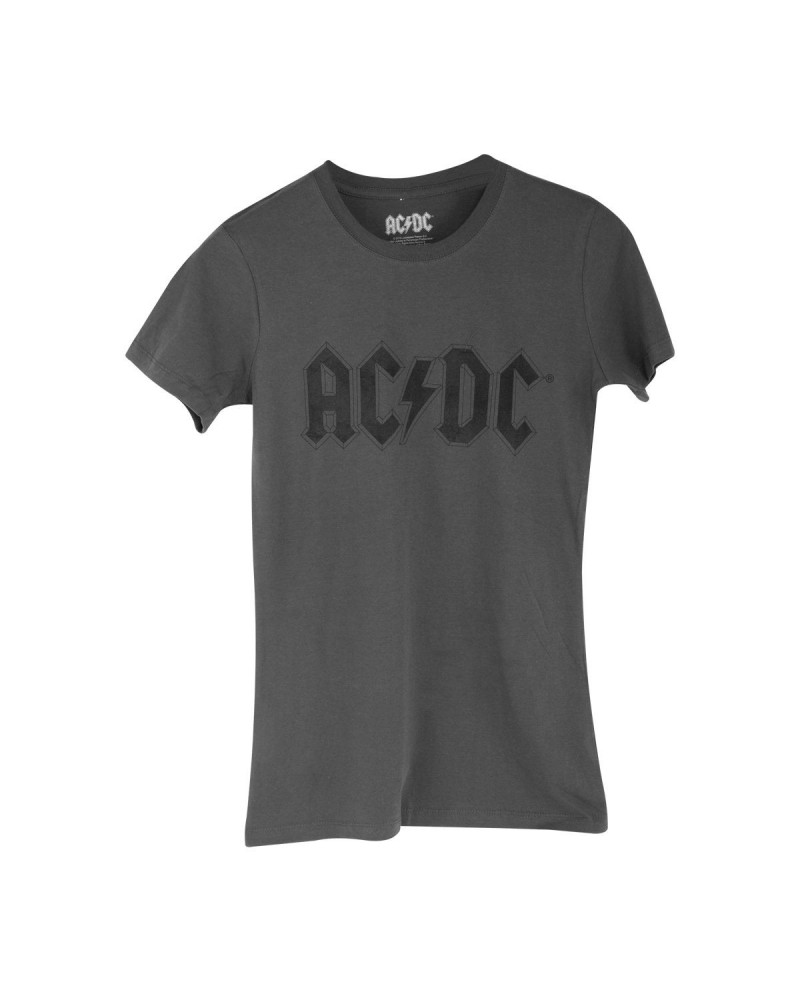 $4.00 AC/DC Logo Women's Grey T-Shirt Shirts