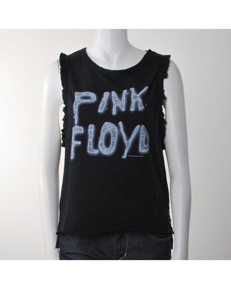 $1.50 Pink Floyd Women's Sleeveless Ruffle Punk Rock T-Shirt Shirts