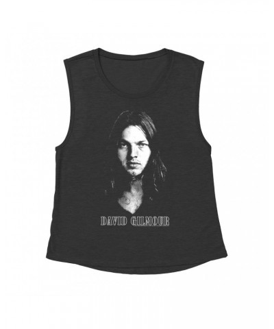 $12.52 David Gilmour Ladies' Muscle Tank Top | Pink Floyd Portrait Shirt Shirts