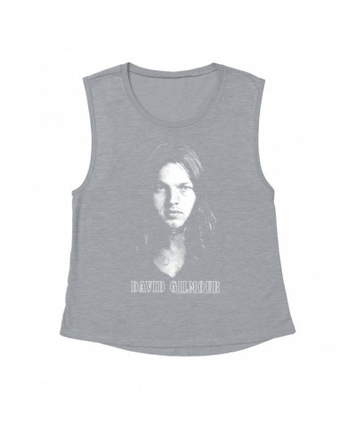 $12.52 David Gilmour Ladies' Muscle Tank Top | Pink Floyd Portrait Shirt Shirts