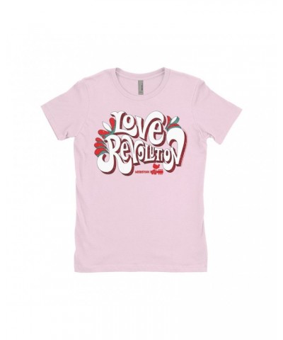 $7.49 Woodstock Ladies' Boyfriend T-Shirt | Love Revolution Design Shirt Shirts