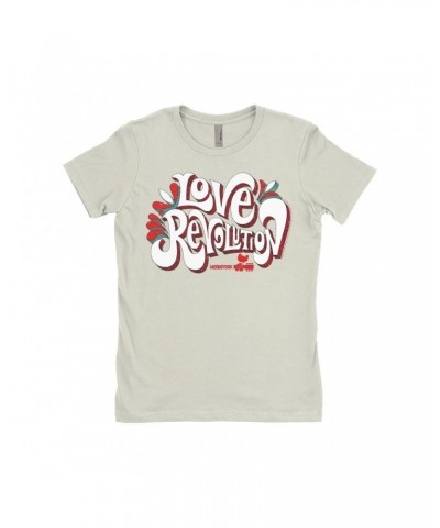 $7.49 Woodstock Ladies' Boyfriend T-Shirt | Love Revolution Design Shirt Shirts