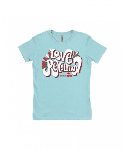 $7.49 Woodstock Ladies' Boyfriend T-Shirt | Love Revolution Design Shirt Shirts