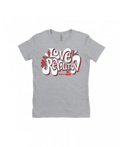 $7.49 Woodstock Ladies' Boyfriend T-Shirt | Love Revolution Design Shirt Shirts