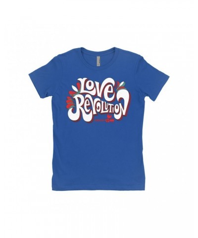 $7.49 Woodstock Ladies' Boyfriend T-Shirt | Love Revolution Design Shirt Shirts