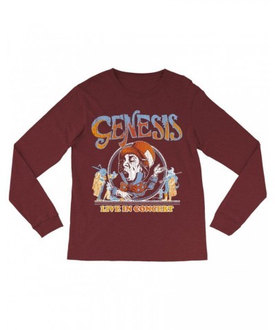 $11.68 Genesis Long Sleeve Shirt | Mad Hatter Concert Tour Distressed Shirt Shirts