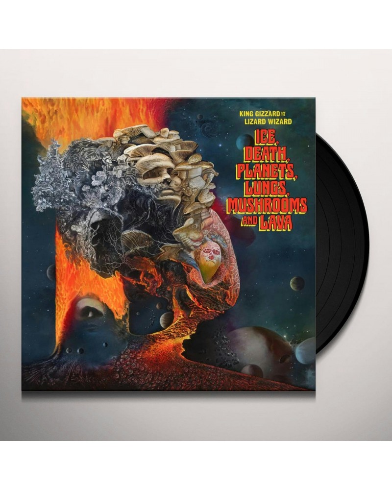 $16.92 King Gizzard & The Lizard Wizard ICE DEATH PLANETS LUNGS MUSHROOMS & LAVA (2LP/RECYCLED BLACK WAX VINYL) Vinyl Record ...