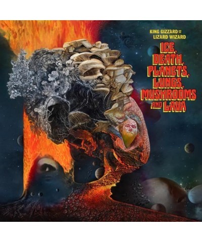 $16.92 King Gizzard & The Lizard Wizard ICE DEATH PLANETS LUNGS MUSHROOMS & LAVA (2LP/RECYCLED BLACK WAX VINYL) Vinyl Record ...