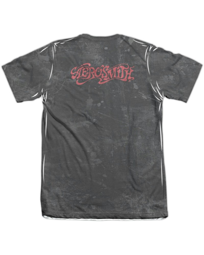 $12.74 Aerosmith Shirt | STAGE (FRONT/BACK PRINT) Tee Shirts