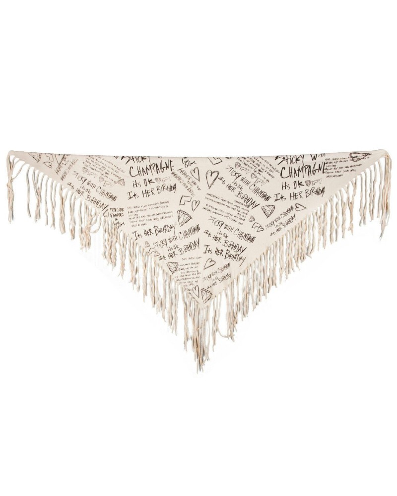 $26.40 Semi Precious Weapons Lyrics Fringe Scarf Accessories