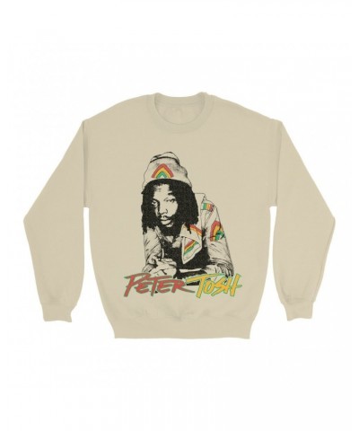 $15.38 Peter Tosh Sweatshirt | Reggae Colored Embellishment Illustration Sweatshirt Sweatshirts