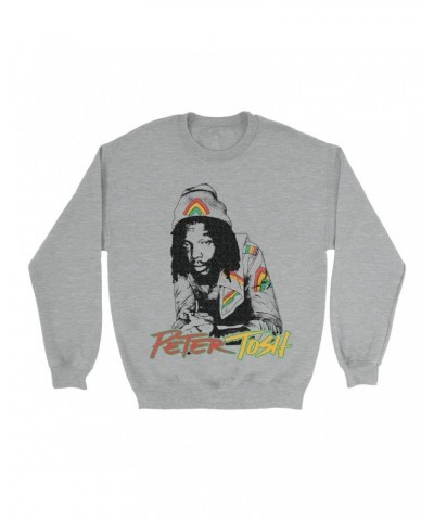 $15.38 Peter Tosh Sweatshirt | Reggae Colored Embellishment Illustration Sweatshirt Sweatshirts