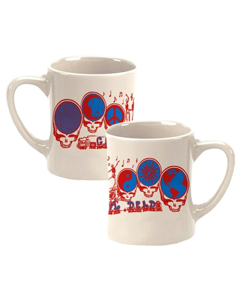 $7.70 Grateful Dead Stealie Train Diner Mug Drinkware