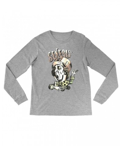 $14.68 Genesis Long Sleeve Shirt | Metallic Mad Hatter Image Shirt Shirts