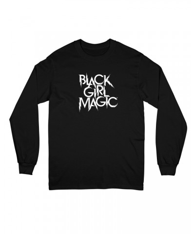 $15.40 Black Girls Rock! Black Girl Rock Lightning Logo "Black" Long Sleeve Shirts