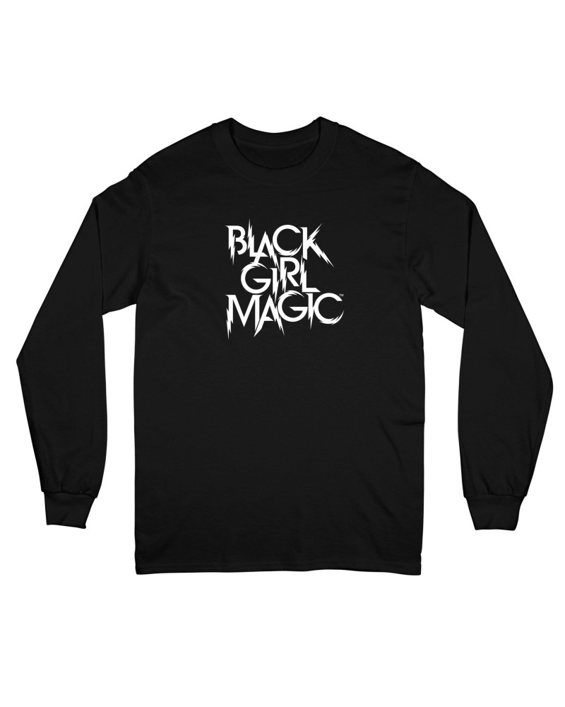 $15.40 Black Girls Rock! Black Girl Rock Lightning Logo "Black" Long Sleeve Shirts