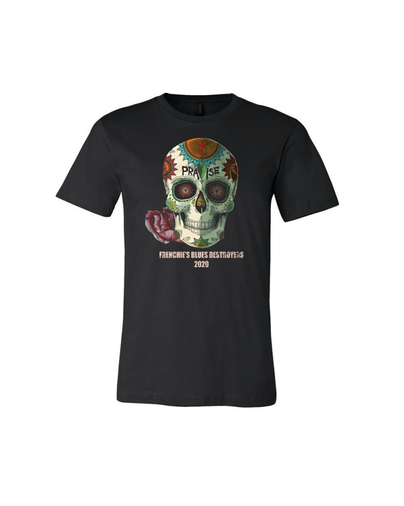 $10.75 Frenchie's Blues Destroyers Praise Skull Tee Shirts